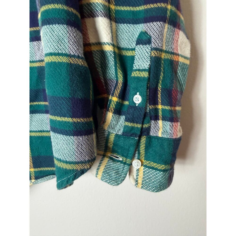 FRANK & EILEEN Shirt XL Eileen Relaxed Button Up Green Red Tartan Plaid Flannel - Picture 6 of 13